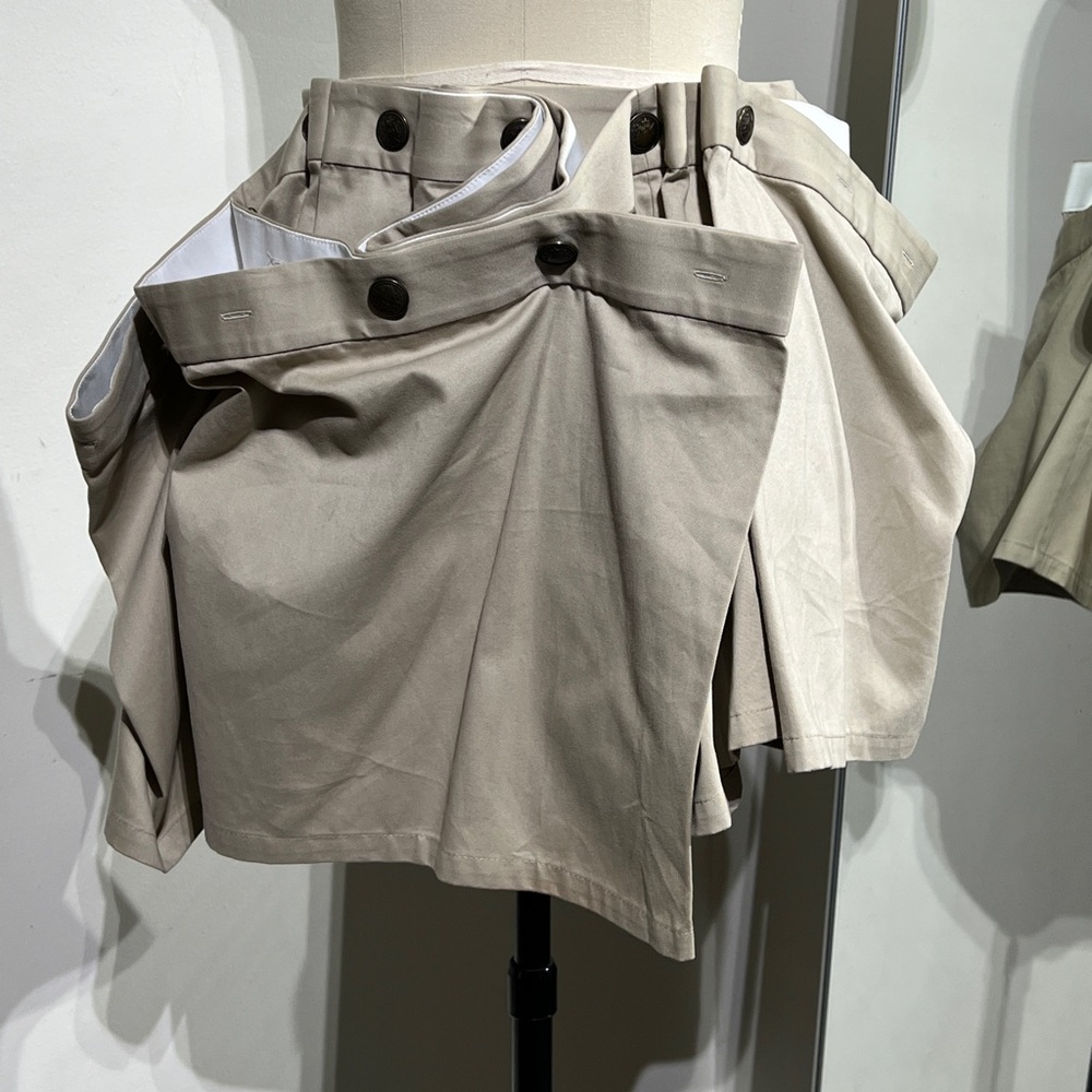 4500$ Y/PROJECT SHIRT BEIGE MINI SKIRT SIZE XS